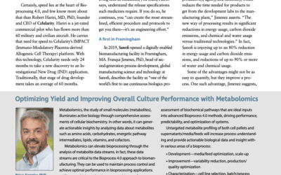 GEN Bioprocessing: Optimizing Yield and Improving Overall Culture Performance with Metabolomics